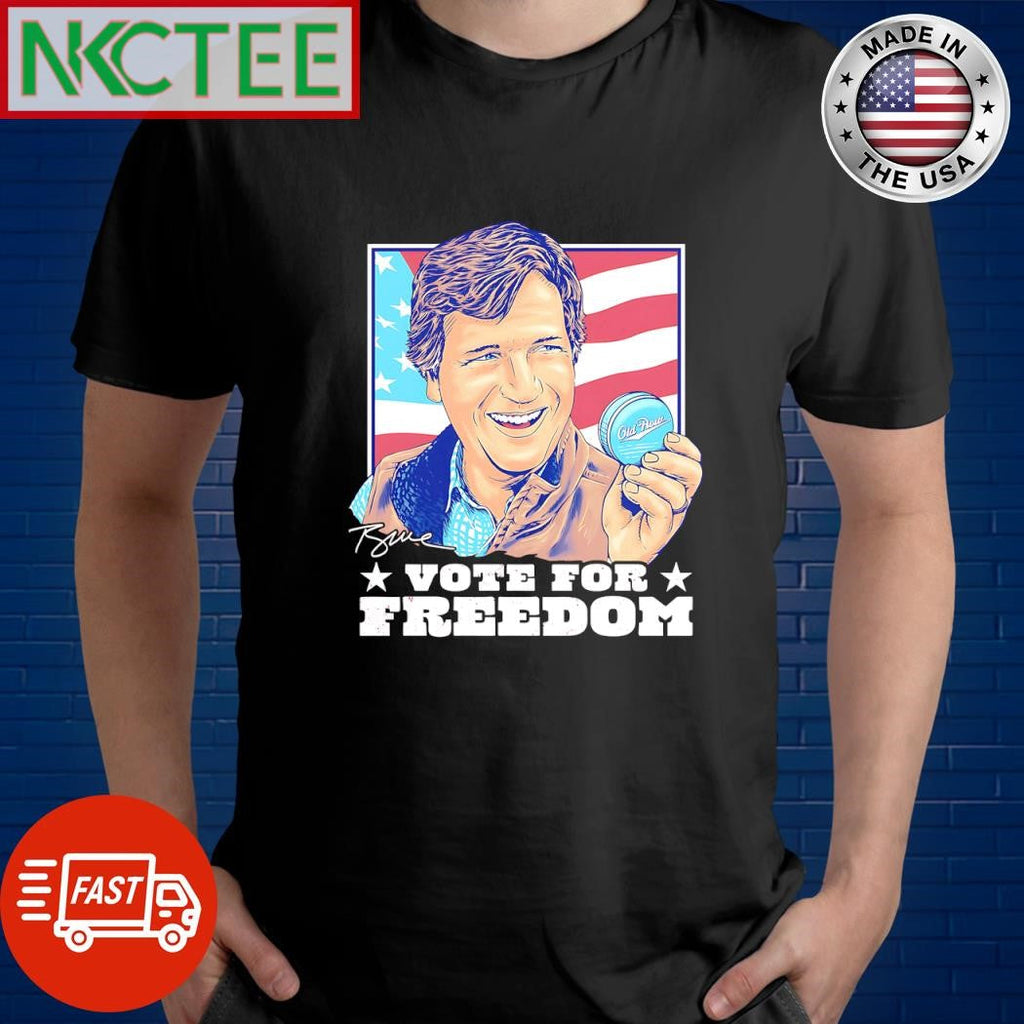 Tucker Carlson Vote For Freedom shirt Unisex T-shirt, Sweatshirt, Hoodie, Long Sleeve Tee - T-Shirt, Sweatshirt, Hoodie