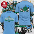 Tulane Green Wave 2025 American Football Champions Baby Blue Two Sided Shirt Unisex T-shirt, Sweatshirt, Hoodie, Long Sleeve Tee - T-Shirt, Sweatshirt, Hoodie