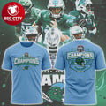 Tulane Green Wave American Football Champions 2025 Roll Wave Two Sided Shirt Unisex T-shirt, Sweatshirt, Hoodie, Long Sleeve Tee - T-Shirt, Sweatshirt, Hoodie
