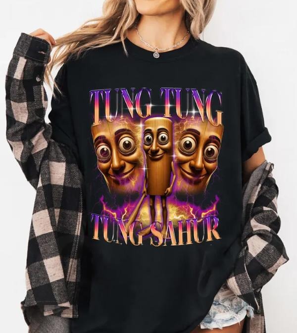 Tung Tung Tung Sahur Italian Brainrot Funny Baseball Shirt Tung Tung Tung Sahur Meme Shirt Unhinged Internet Core Outfitstyle{N002}2 T-Shirts, Hoodie, Sweatshirt - T-Shirt, Sweatshirt, Hoodie