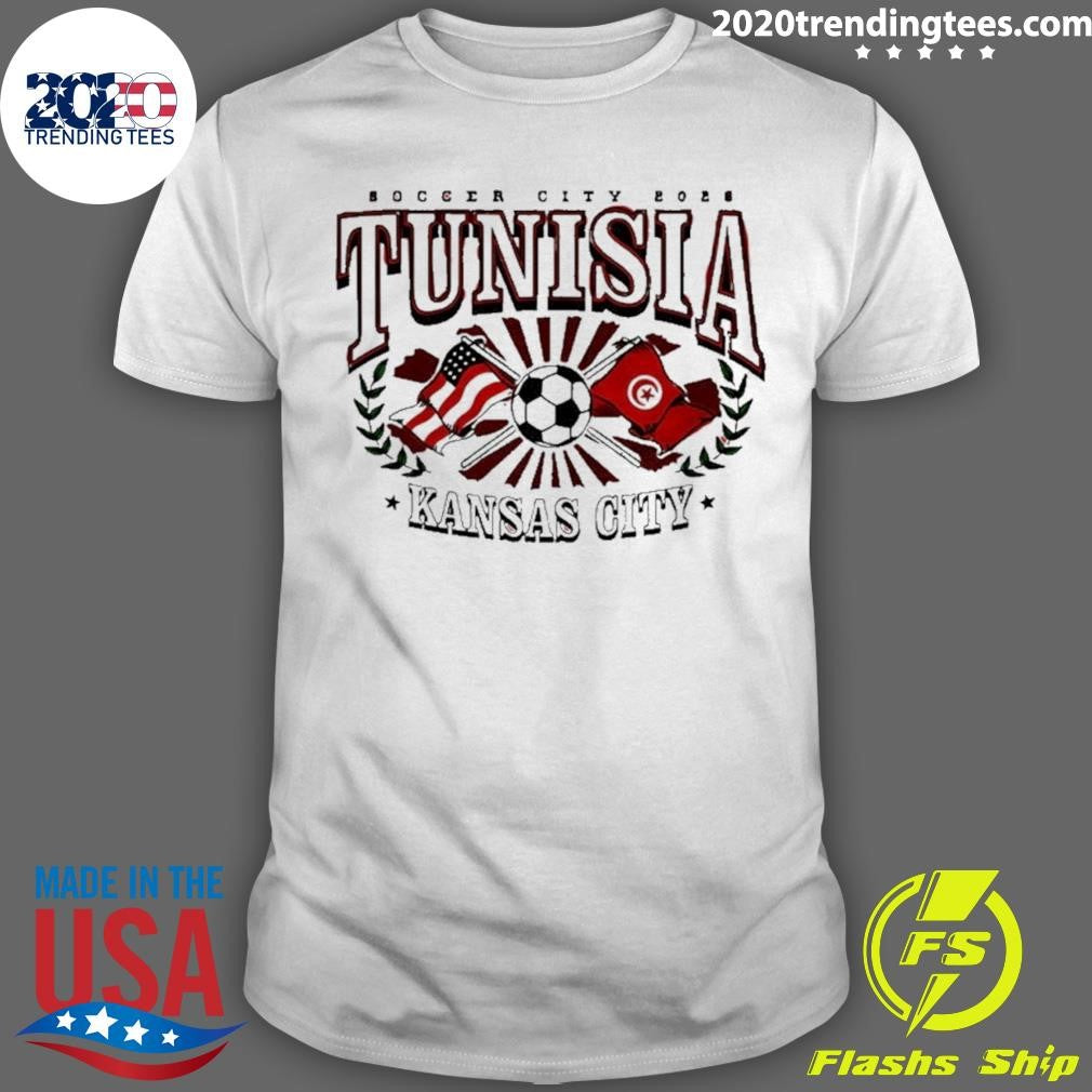 Tunisia Soccer City 2026 Kansas City Shirt Unisex T-shirt, Sweatshirt, Hoodie, Long Sleeve Tee - T-Shirt, Sweatshirt, Hoodie