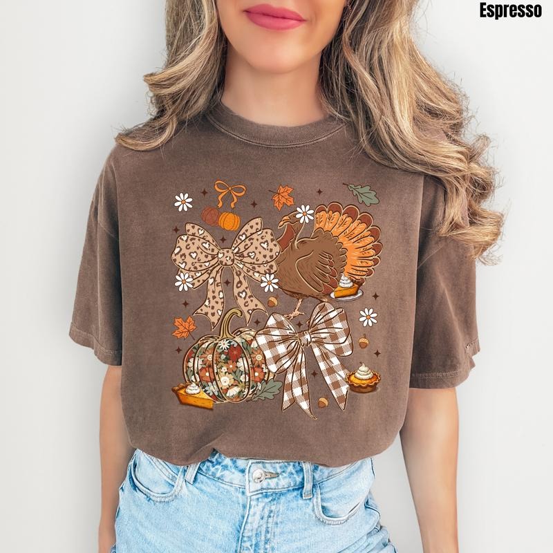 Turkey Day Fall Collage Comfort Colors 'NLB' T-Shirts, Hoodie, Sweatshirt - T-Shirt, Sweatshirt, Hoodie
