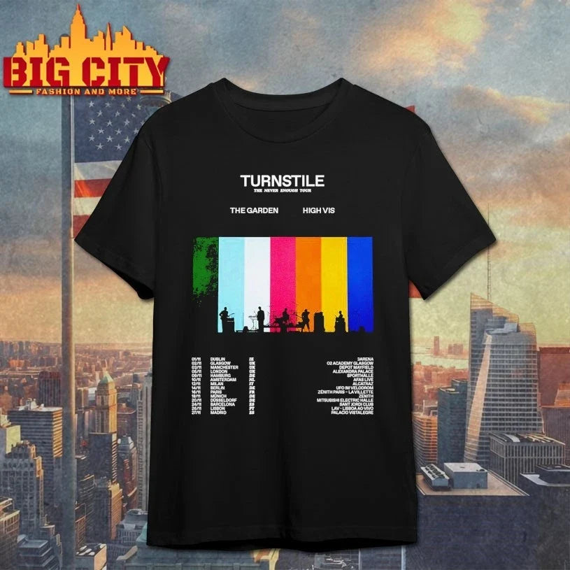 Turnstile The Never Enough Tour 2025 shirt Unisex T-shirt, Sweatshirt, Hoodie, Long Sleeve Tee - T-Shirt, Sweatshirt, Hoodie