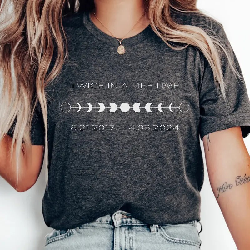 Twice Lifetime Solar Eclipse Shirt 4.8.2024 Solar Eclipse Total Solar Eclipse 2024 Eclipse Shirt T-Shirts, Hoodie, Sweatshirt - T-Shirt, Sweatshirt, Hoodie