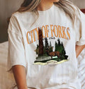 Twilight Saga City Forks Shirt Edward Cullen Fork Washington Bella Swan Shirt T-Shirts, Hoodie, Sweatshirt - T-Shirt, Sweatshirt, Hoodie