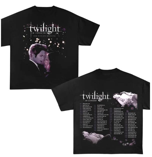 Twilight Tour 2025 Shirt Twilight Concert Book Lover Twilight Saga Comic Retro Vampires Wolves Romance Shirt T-Shirts, Hoodie, Sweatshirt - T-Shirt, Sweatshirt, Hoodie