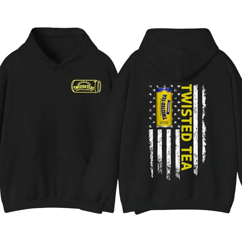 Twisted Tea Logo Flag 2 Sided Fall T-Shirts, Hoodie, Sweatshirt - T-Shirt, Sweatshirt, Hoodie