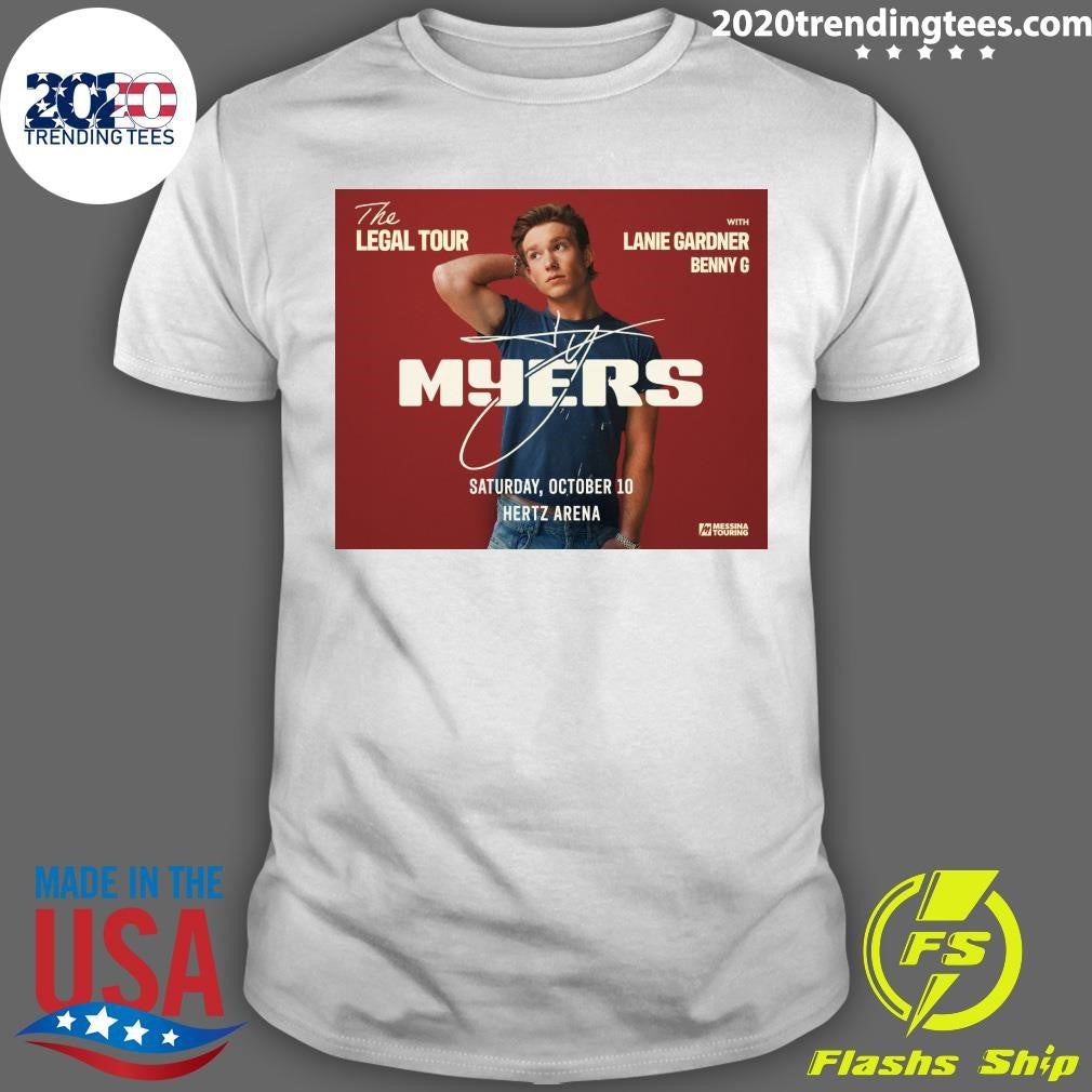 Ty Myers The Legal Tour 2026 North America City Shirt Unisex T-shirt, Sweatshirt, Hoodie, Long Sleeve Tee - T-Shirt, Sweatshirt, Hoodie