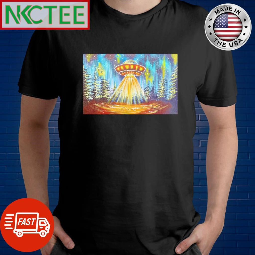 UFO paint shirt Unisex T-shirt, Sweatshirt, Hoodie, Long Sleeve Tee - T-Shirt, Sweatshirt, Hoodie
