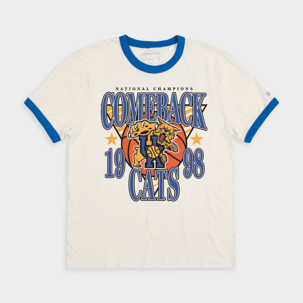 1997 98 Kentucky Basketball "Comeback Cats" Ringer T-Shirts, Hoodie, Sweatshirt - T-Shirt, Sweatshirt, Hoodie