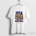 Usa Basketball Usa Paris 2024 Cartoon Shirt Sweater Unisex T-shirt, Sweatshirt, Hoodie, Long Sleeve Tee - T-Shirt, Sweatshirt, Hoodie