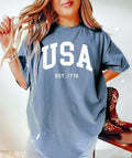 USA Est Shirt 4th July Shirt Big USA USA Shirt Usa Est Usa Comfort Colors Usa Shirt T-Shirts, Hoodie, Sweatshirt - T-Shirt, Sweatshirt, Hoodie
