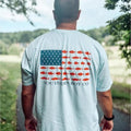 USA Fish Flag Short Sleeve Patriotic Fishing Shirt American Flag Outdoor Adventure 6033A T-Shirts, Hoodie, Sweatshirt - T-Shirt, Sweatshirt, Hoodie