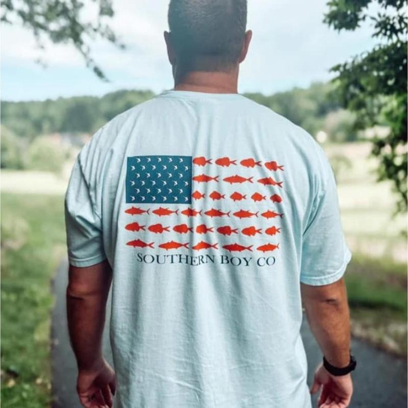 USA Fish Flag Short Sleeve Patriotic Fishing Shirt American Flag Outdoor Adventure 6033A T-Shirts, Hoodie, Sweatshirt - T-Shirt, Sweatshirt, Hoodie