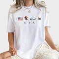 USA Shirt America Eagle Printed America Flag Unhinged Shirt 'Merica Patriotic Independence Day Shirt 4th July Comfy Fabric Top Womenswear Cotton Fabric Relaxed Fit Chic T-Shirts, Hoodie, Sweatshirt - T-Shirt, Sweatshirt, Hoodie