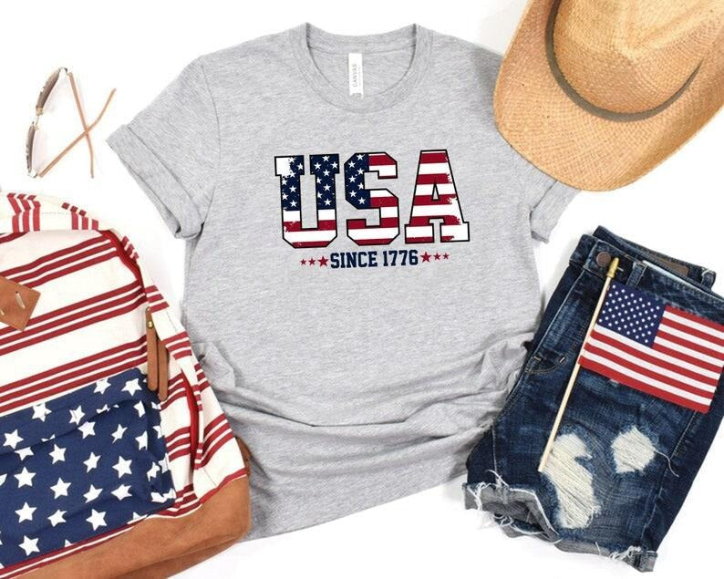 USA Since 1776 Shirt American Shirts 4th July Fourth July 4th July Outfits USA Shirts 4th July Family Shirts T-Shirts, Hoodie, Sweatshirt - T-Shirt, Sweatshirt, Hoodie