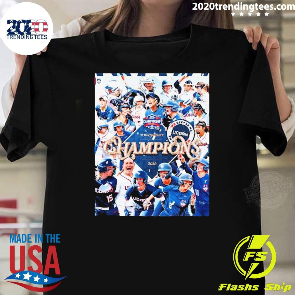 Uconn Huskies 2026 Big East Softball Tournament Champions Shirt Unisex T-shirt, Sweatshirt, Hoodie, Long Sleeve Tee - T-Shirt, Sweatshirt, Hoodie