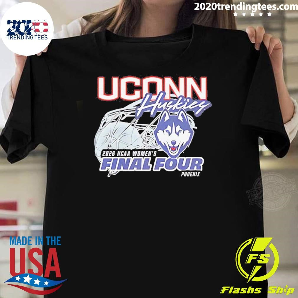 Uconn Huskies 2026 Ncaa Womens Final Four Shirt Unisex T-shirt, Sweatshirt, Hoodie, Long Sleeve Tee - T-Shirt, Sweatshirt, Hoodie