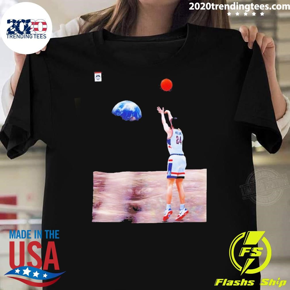 Uconn Huskies Basketball Braylon Mullins The Shot Game Winner Space Shirt Unisex T-shirt, Sweatshirt, Hoodie, Long Sleeve Tee - T-Shirt, Sweatshirt, Hoodie