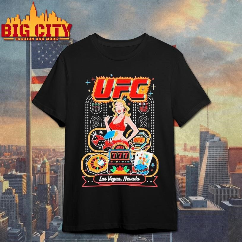 Ufc 324 Old Las Vegas Nevada Lucky Girl Shirt Unisex T-shirt, Sweatshirt, Hoodie, Long Sleeve Tee - T-Shirt, Sweatshirt, Hoodie