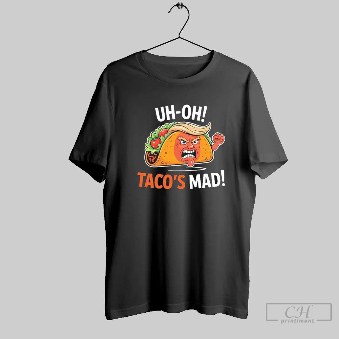 Uh Oh Tacos Mad T Shirt Unisex T-shirt, Sweatshirt, Hoodie, Long Sleeve Tee - T-Shirt, Sweatshirt, Hoodie