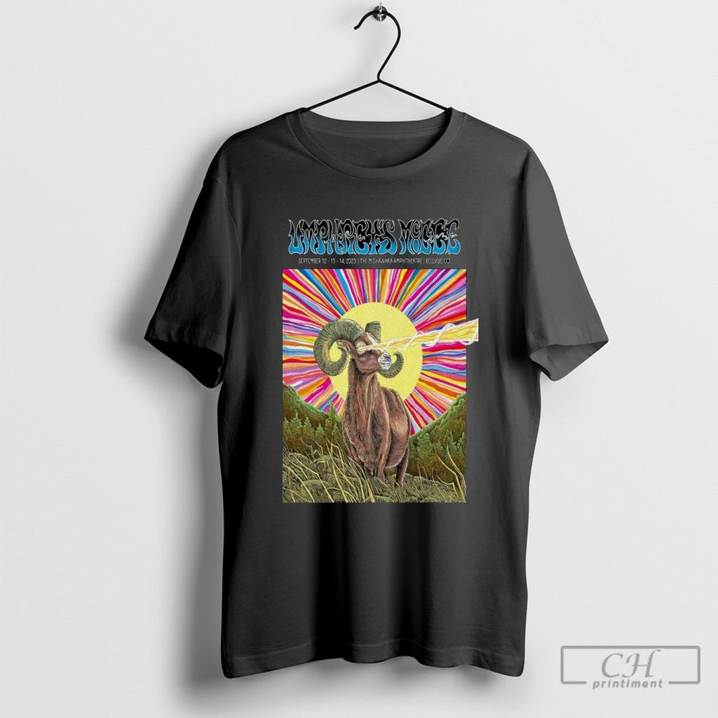 Umphreys Mcgee Sep 12 14 2025 The Mishawaka Amphitheatre In Bellvue Co Tour Goat Unisex T-shirt, Sweatshirt, Hoodie, Long Sleeve Tee - T-Shirt, Sweatshirt, Hoodie
