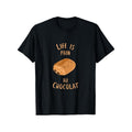 Cotton "Life Is Pain Au Chocolat" Print Casual Crew Neck Short Sleeve Comfort Slight Stretch Regular Fit Black Weekends & Made USA T-Shirts, Hoodie, Sweatshirt - T-Shirt, Sweatshirt, Hoodie