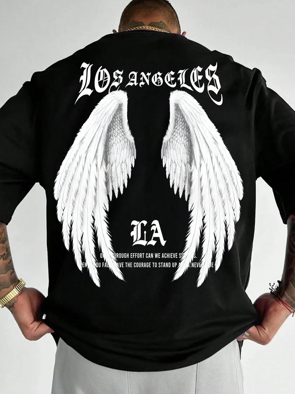 'S Angel Wings & Letter Print Short Sleeve Casual Comfy Daily Top All Seasons T-Shirts, Hoodie, Sweatshirt - T-Shirt, Sweatshirt, Hoodie