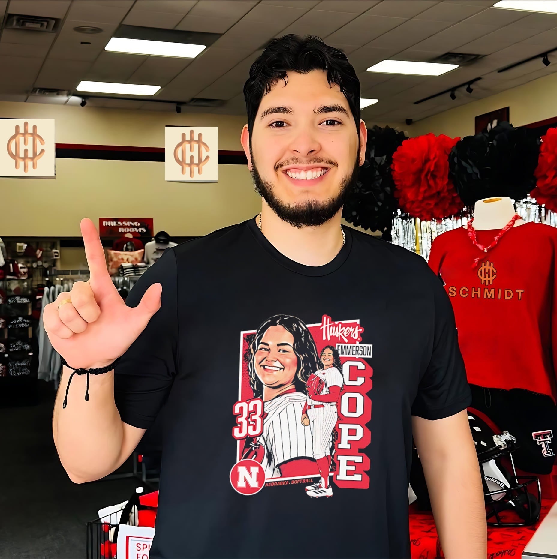 University of Nebraska softball Emmerson Cope number 33 shirt Unisex T-shirt, Sweatshirt, Hoodie, Long Sleeve Tee - T-Shirt, Sweatshirt, Hoodie