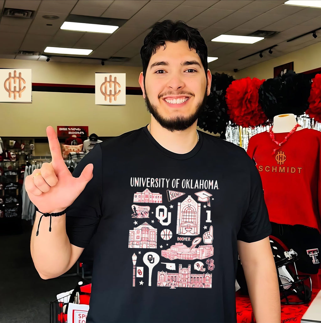 University of Oklahoma graphic shirt Unisex T-shirt, Sweatshirt, Hoodie, Long Sleeve Tee - T-Shirt, Sweatshirt, Hoodie
