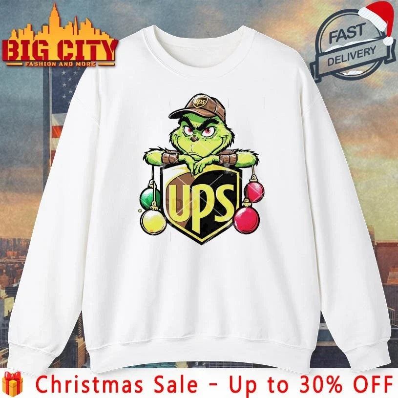 Ups Grinch christmas 2025 shirt Unisex T-shirt, Sweatshirt, Hoodie, Long Sleeve Tee - T-Shirt, Sweatshirt, Hoodie