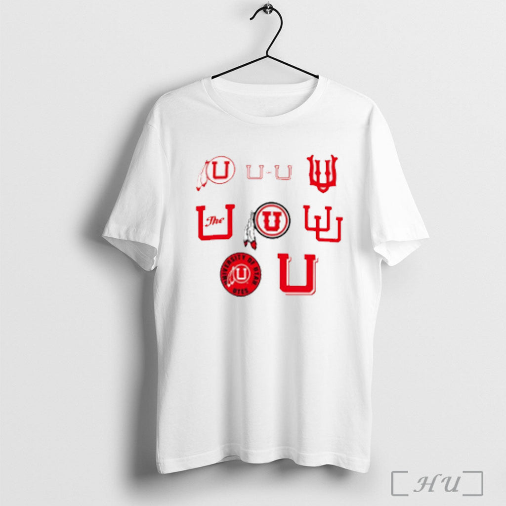Utah University Brand History Logo T Shirt Unisex T-shirt, Sweatshirt, Hoodie, Long Sleeve Tee - T-Shirt, Sweatshirt, Hoodie