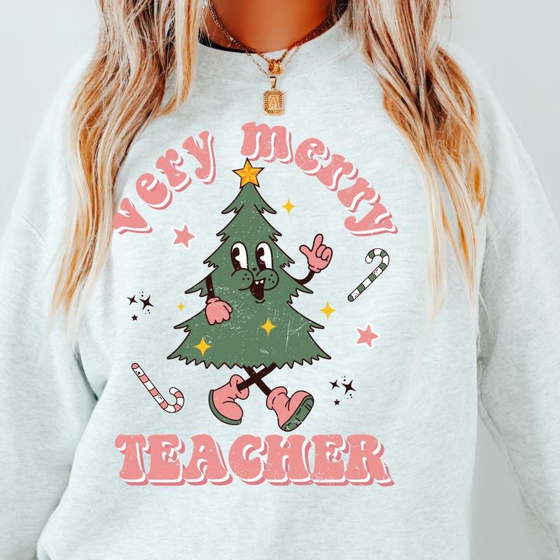 VERY MERRY TEACHER ( Fit Causal ) Womenswear T-Shirts, Hoodie, Sweatshirt - T-Shirt, Sweatshirt, Hoodie