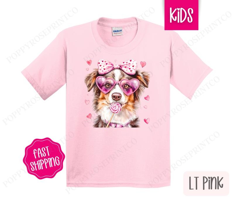 Valentine Australian Shepherd Shirt Children'S Cute Gildan T-Shirts, Hoodie, Sweatshirt - T-Shirt, Sweatshirt, Hoodie
