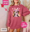 Valentine Bassett Hound Comfort Colors Cute T-Shirts, Hoodie, Sweatshirt - T-Shirt, Sweatshirt, Hoodie