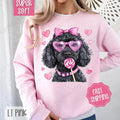 Valentine Black Doodle Cute T-Shirts, Hoodie, Sweatshirt - T-Shirt, Sweatshirt, Hoodie