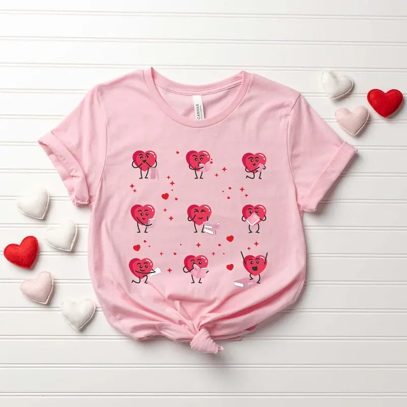 Valentine Book Lover Shirt Teacher Heart Reading Shirt Valentine Bookish Teacher Cute Librarian Shirt T-Shirts, Hoodie, Sweatshirt - T-Shirt, Sweatshirt, Hoodie