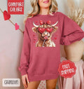 Valentine Cow Comfort Colors Cute T-Shirts, Hoodie, Sweatshirt - T-Shirt, Sweatshirt, Hoodie