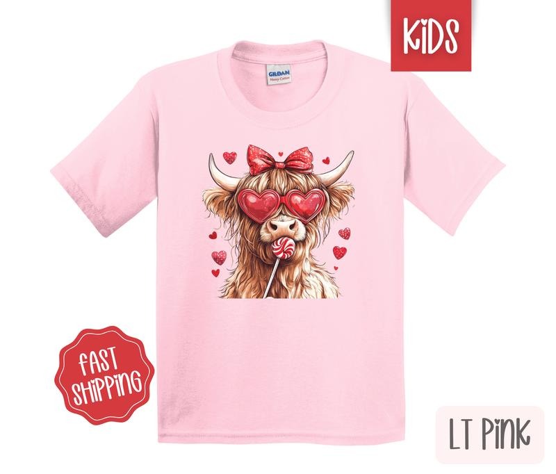 Valentine Cow Shirt Children'S Cute Gildan T-Shirts, Hoodie, Sweatshirt - T-Shirt, Sweatshirt, Hoodie