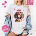 Valentine Dachshund Shirt Gildan Dog Cute Plus Sizes T-Shirts, Hoodie, Sweatshirt - T-Shirt, Sweatshirt, Hoodie