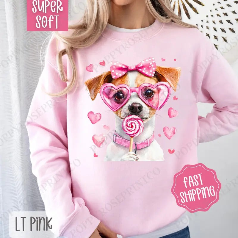 Valentine Jack Russell Cute T-Shirts, Hoodie, Sweatshirt - T-Shirt, Sweatshirt, Hoodie