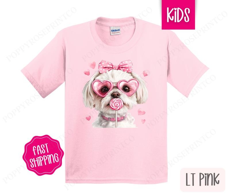 Valentine Maltese Shirt Children'S Cute Gildan T-Shirts, Hoodie, Sweatshirt - T-Shirt, Sweatshirt, Hoodie
