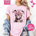 Valentine Pitbull Shirt Comfort Colors Cute T-Shirts, Hoodie, Sweatshirt - T-Shirt, Sweatshirt, Hoodie