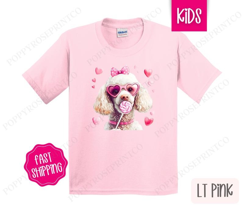 Valentine Poodle Shirt Children'S Cute Gildan T-Shirts, Hoodie, Sweatshirt - T-Shirt, Sweatshirt, Hoodie