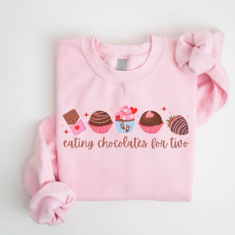Valentine Pregnancy Announcement Maternity Valentine Shirt Eating Two Baby Reveal Pregnant Wife Shirt Valentine Mom T-Shirts, Hoodie, Sweatshirt - T-Shirt, Sweatshirt, Hoodie