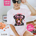Valentine Rottweiler Shirt Comfort Colors Cute T-Shirts, Hoodie, Sweatshirt - T-Shirt, Sweatshirt, Hoodie