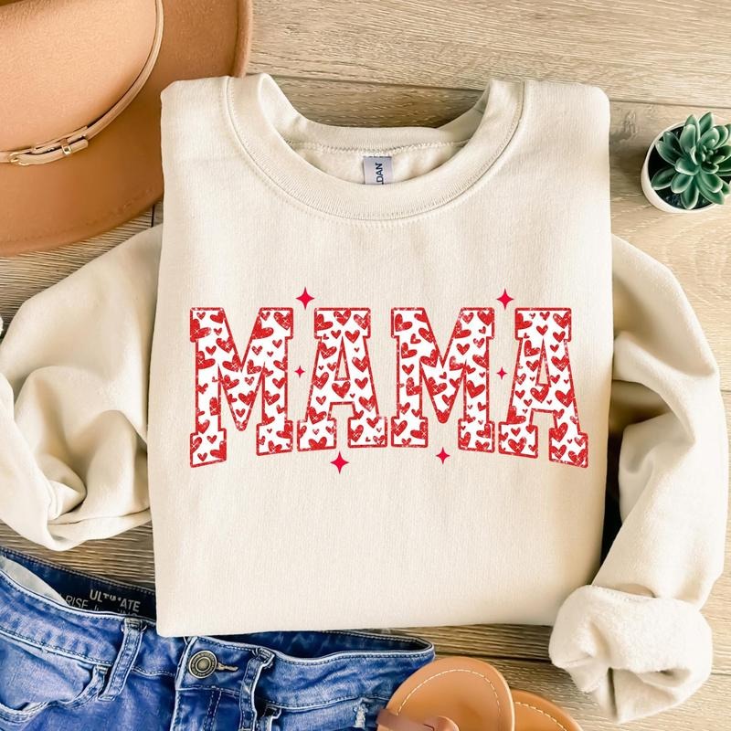 Valentines Mama Glitter Valentines Valentines Hearts Mama Varsity Retro Valentines XOXO T-Shirts, Hoodie, Sweatshirt - T-Shirt, Sweatshirt, Hoodie