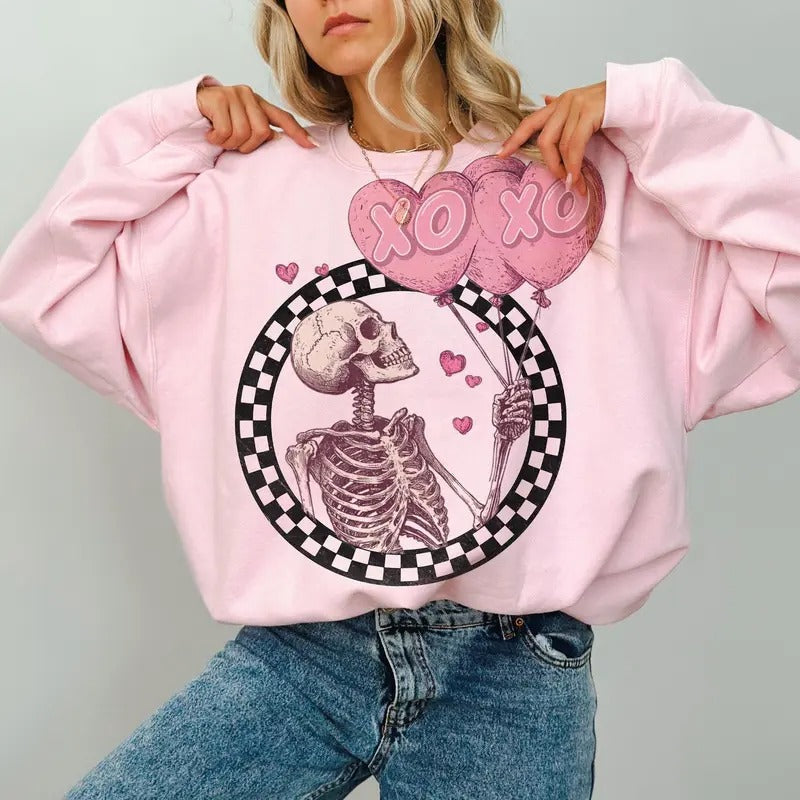 Valentines Skeleton Xoxo Funny Valentines Valentines T-Shirts, Hoodie, Sweatshirt - T-Shirt, Sweatshirt, Hoodie