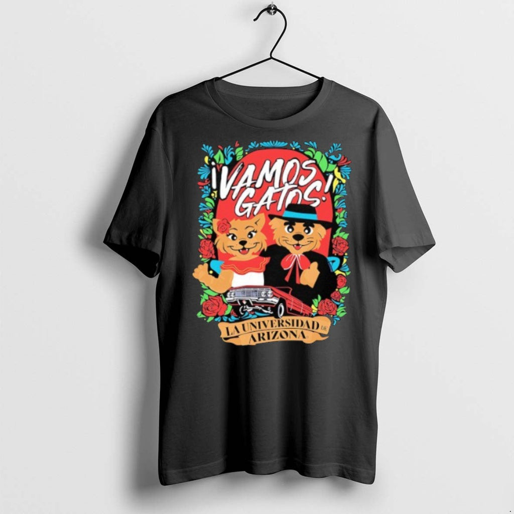 Vamos Gatos La Universidad De Arizona T Shirts Unisex T-shirt, Sweatshirt, Hoodie, Long Sleeve Tee - T-Shirt, Sweatshirt, Hoodie