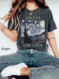 Van Gogh Starry Night Shirt Artsy Shirt Van Gogh Vintage Art History Whimsigoth Art Hoe T-Shirts, Hoodie, Sweatshirt - T-Shirt, Sweatshirt, Hoodie